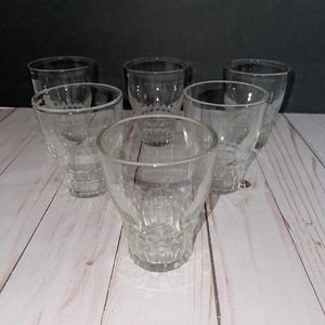 Vintage Anchor Hocking Windsor Clear Juice/Whisket Glass - Set of 6